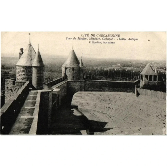 CITÉ DE CARCASSONNE Tour du Moulin, Mipadre, Cahuzachéâtre Antique- Fr Postcard - Picture 1 of 2